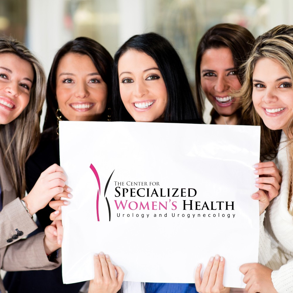 Smiling Young Women with Specialized women's health branding